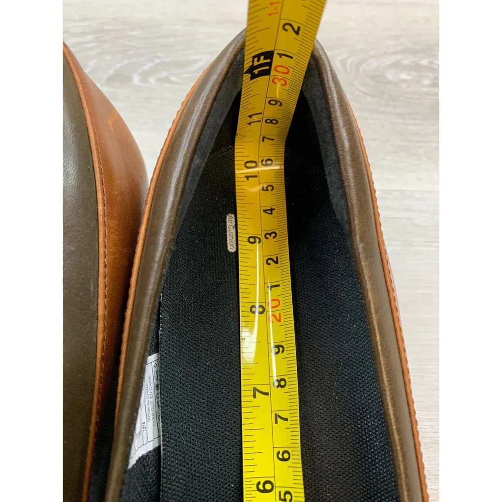 Merrell Women's Brown Leather Wedge Slip On Shoes 10 Comfort Trail Shoes